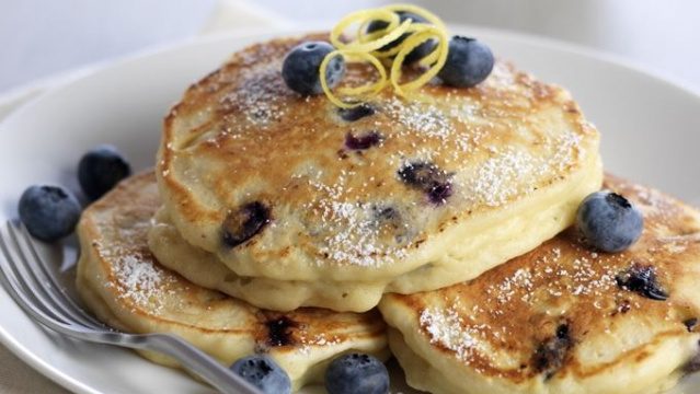 Blueberry pancakes