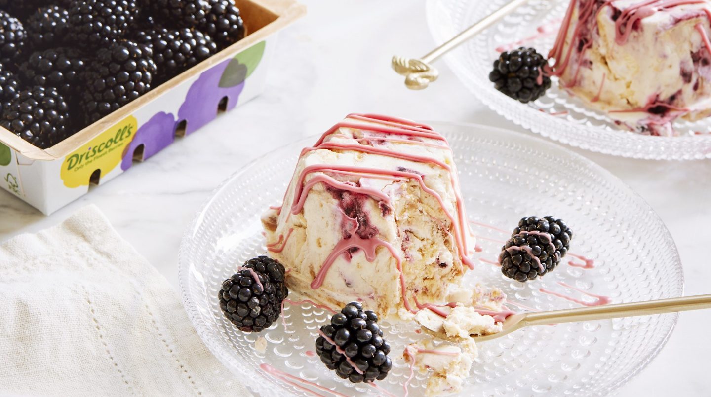 Blackberry Semifreddo dessert recipe