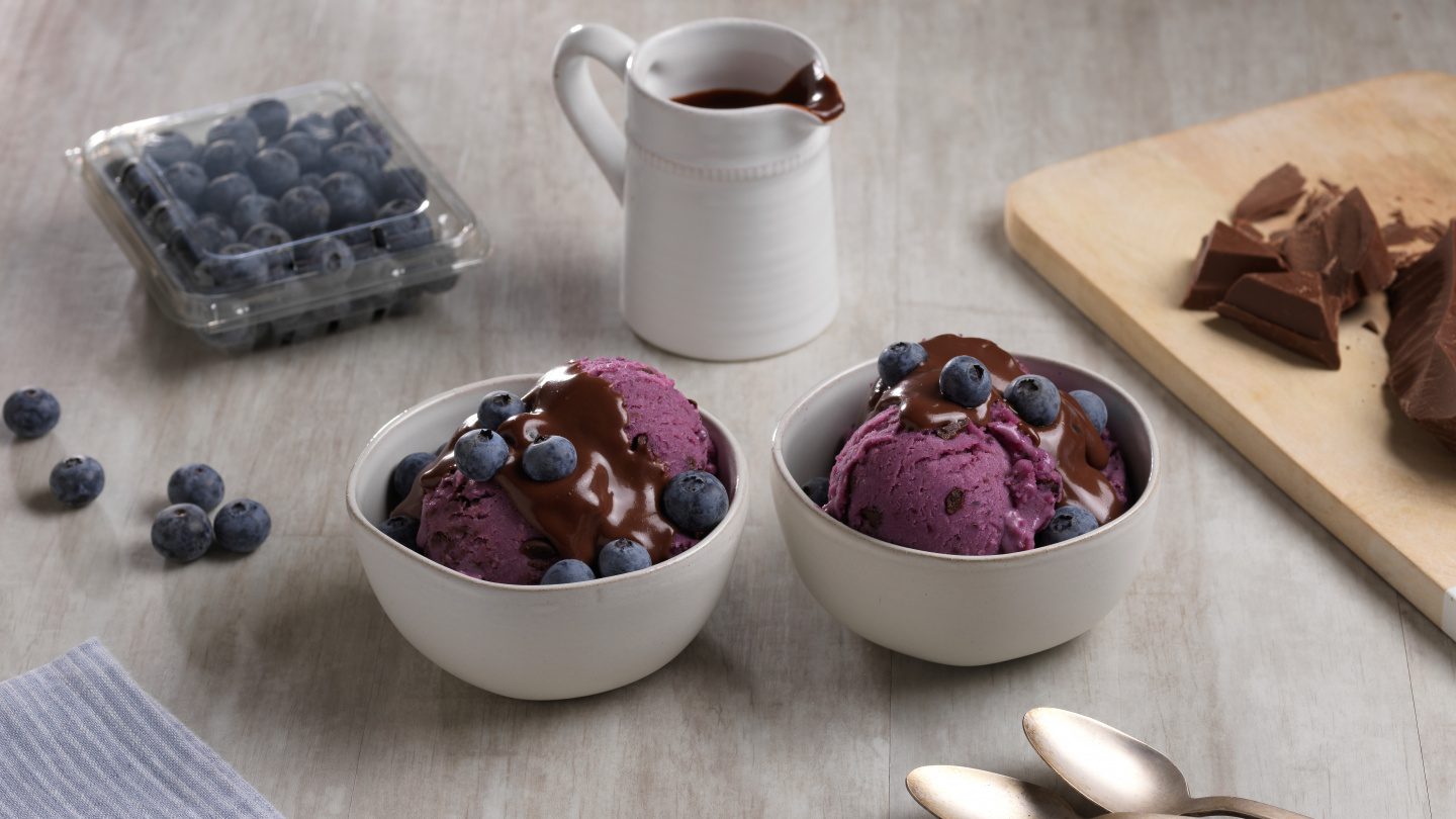 Blueberry Dark Chocolate Ice Cream