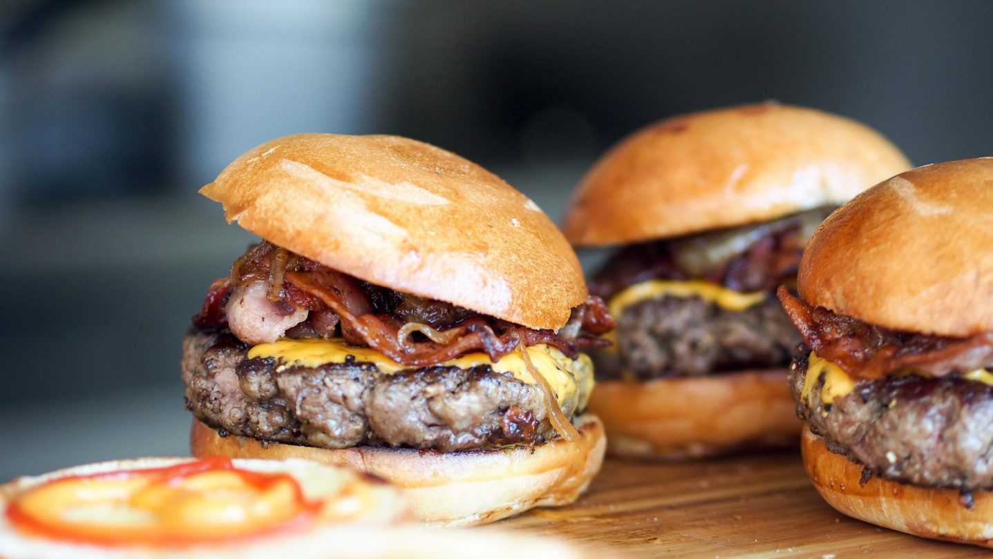 Sirloin Burgers with Spicy Berry Ketchup