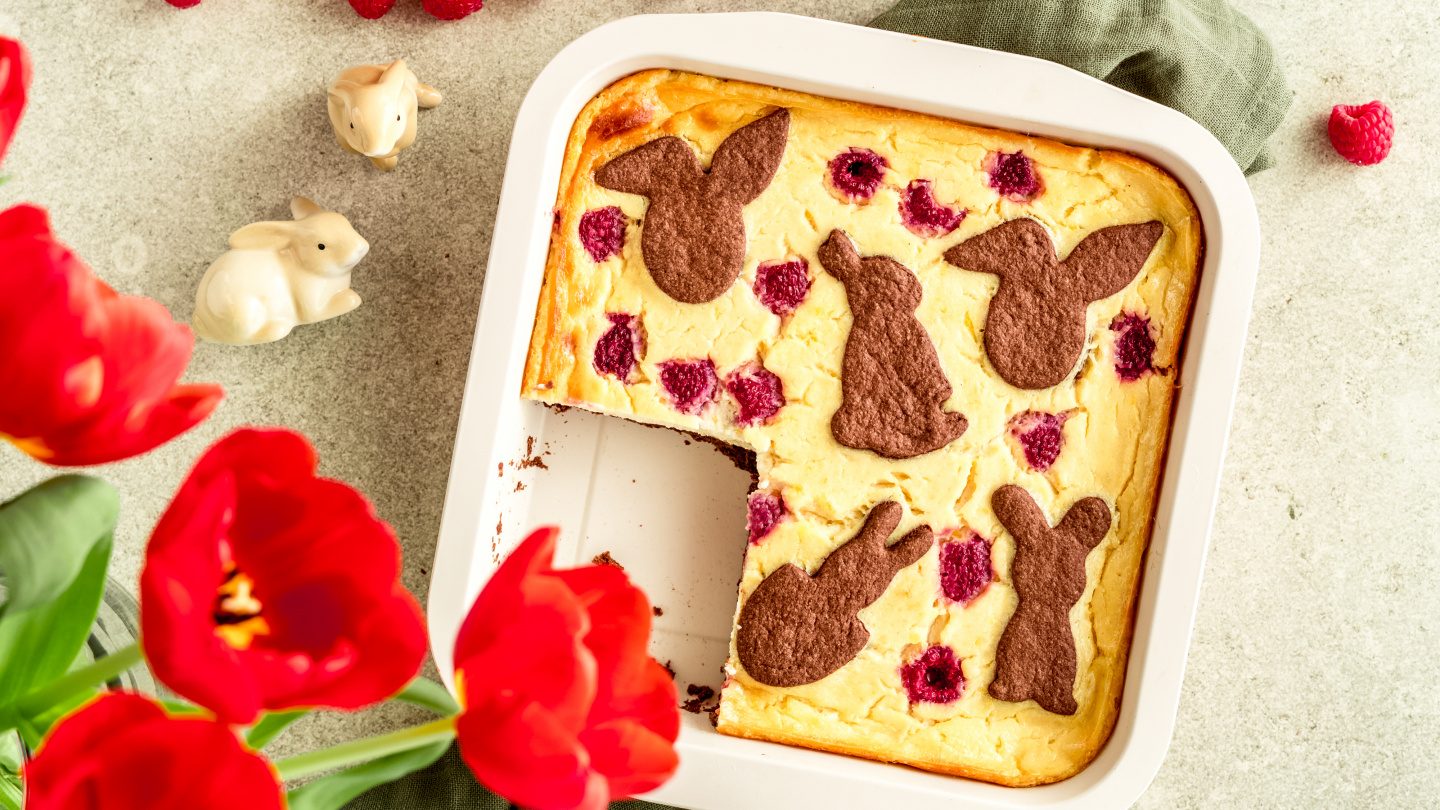 Vegan easter cheesecake