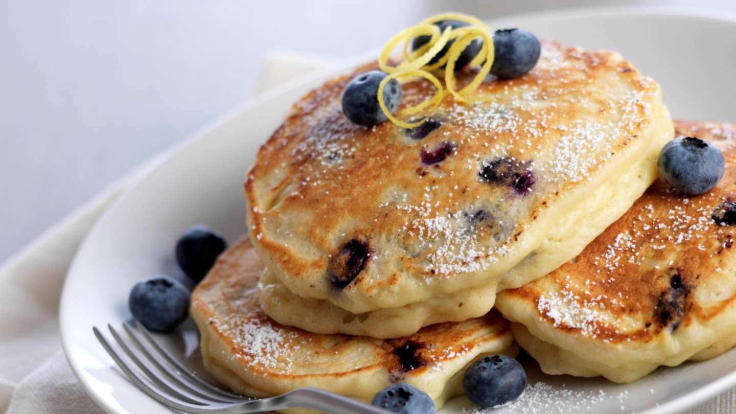 Luscious Blueberry Pancakes