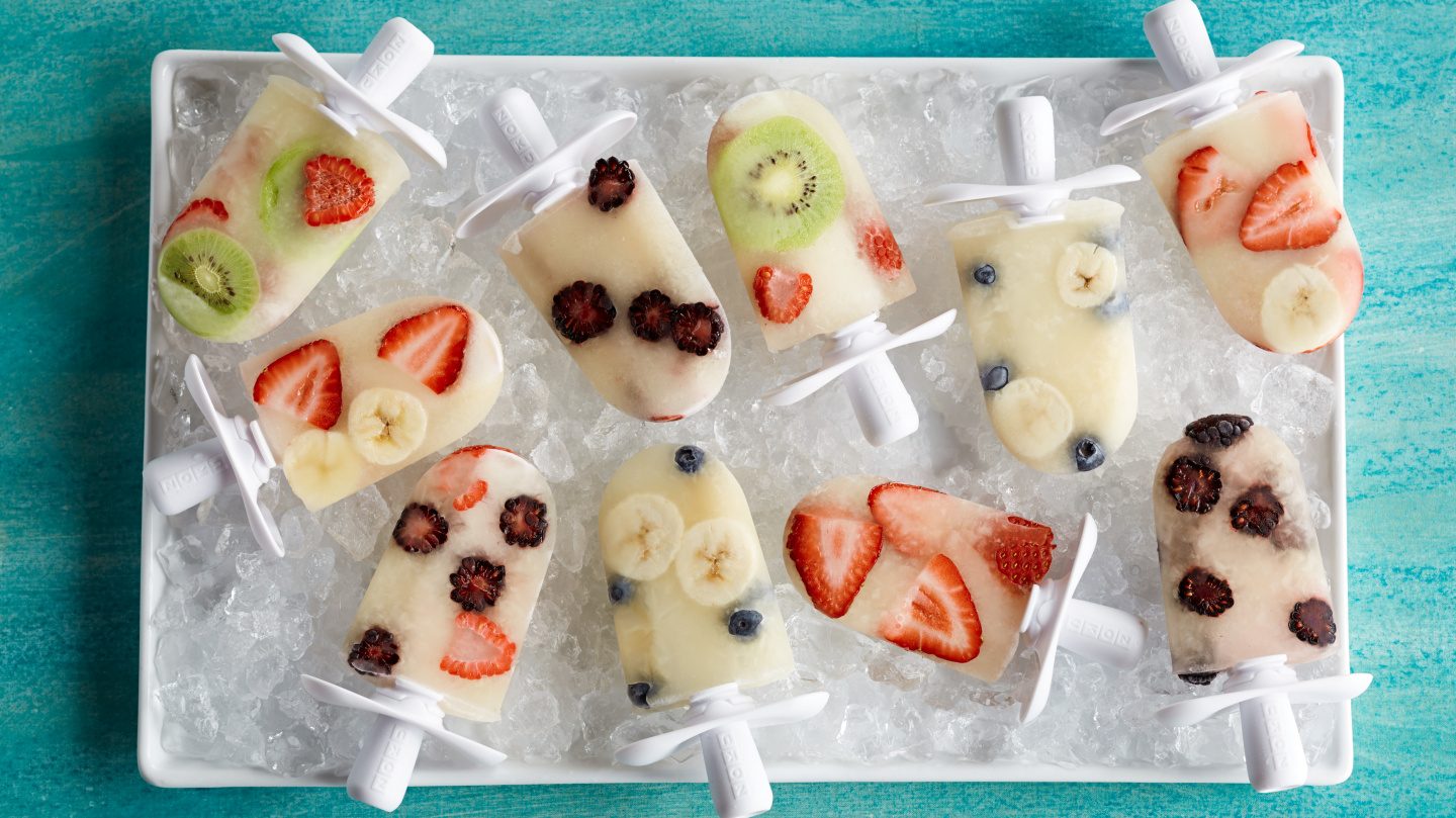 Mixed fruit popsicles