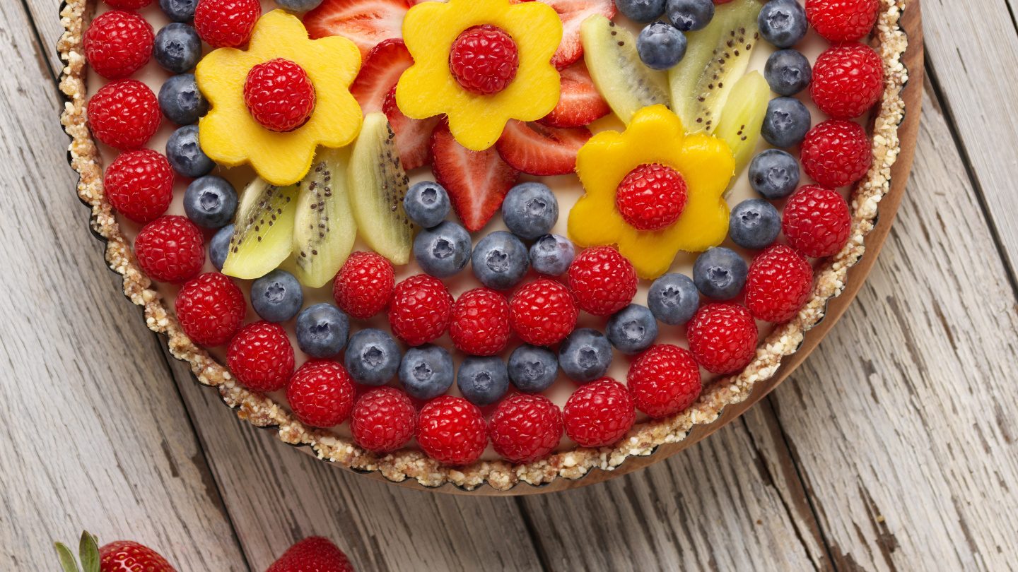 Berry Flower Vegan Tart Dessert Recipe Driscoll's