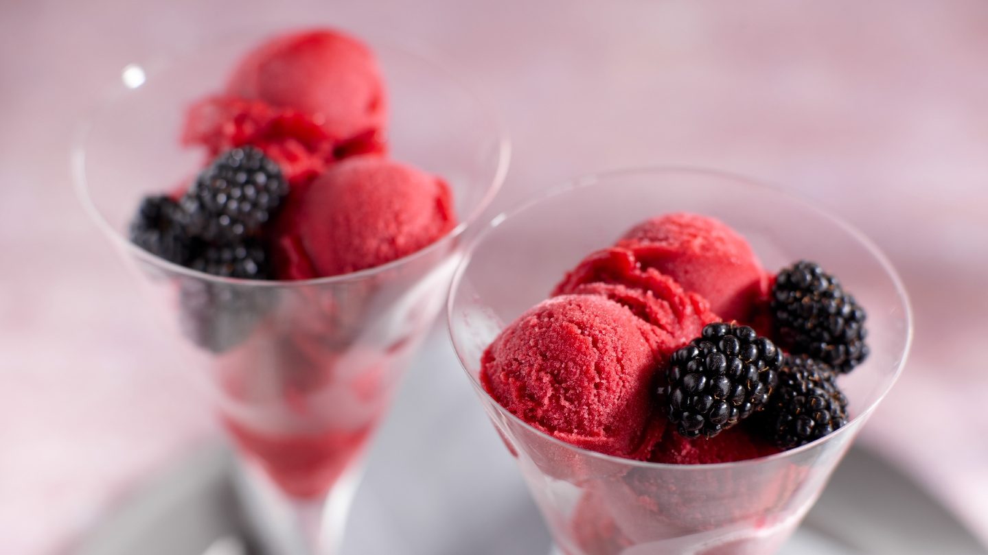 Blackberry-Pinot Noir Sorbet