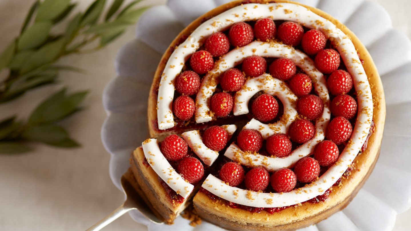 Raspberry-Cranberry Cheesecake
