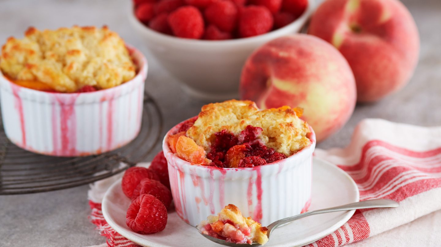 Peach Raspberry Cobbler Driscoll's