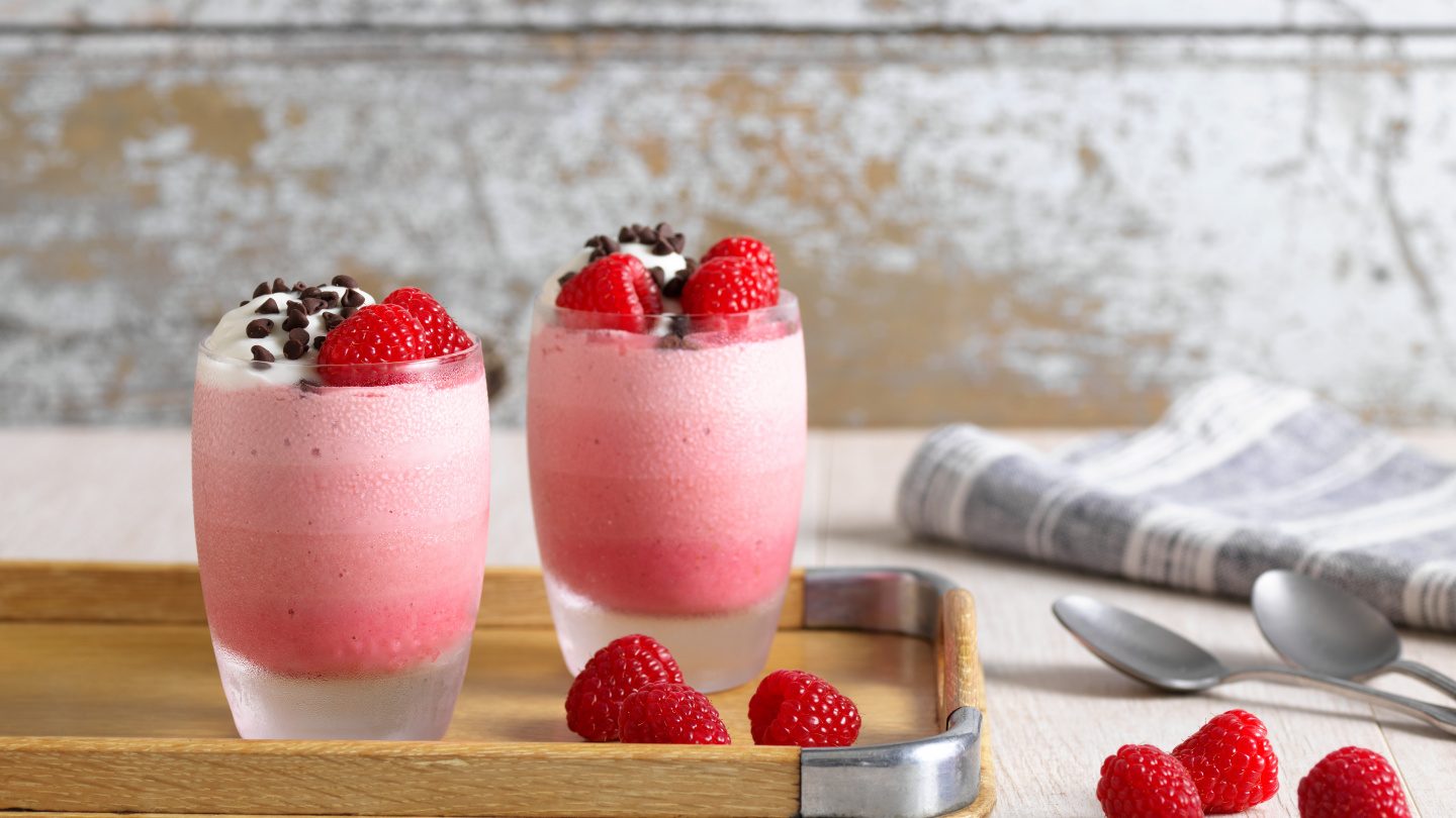 Layered Ombre Raspberry Smoothie Driscolls