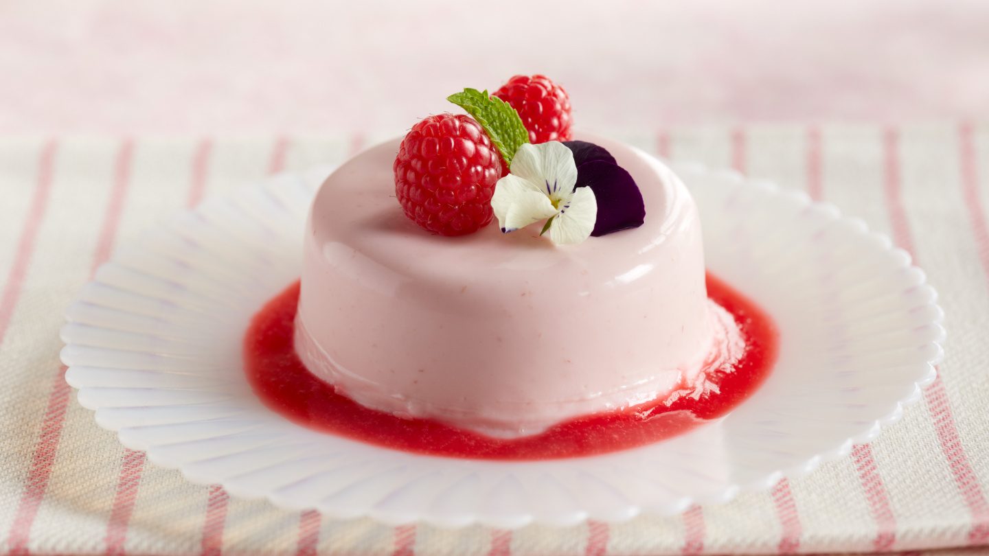 Italian Panna Cotta Driscolls Raspberries