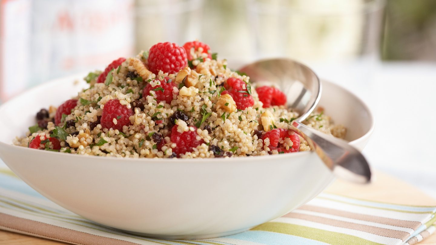 Quinoa Pilaf with Raspberries Driscolls