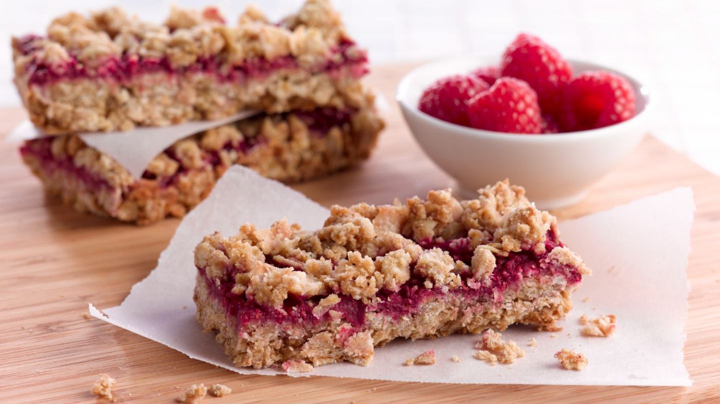 Raspberry Oatmeal Bar