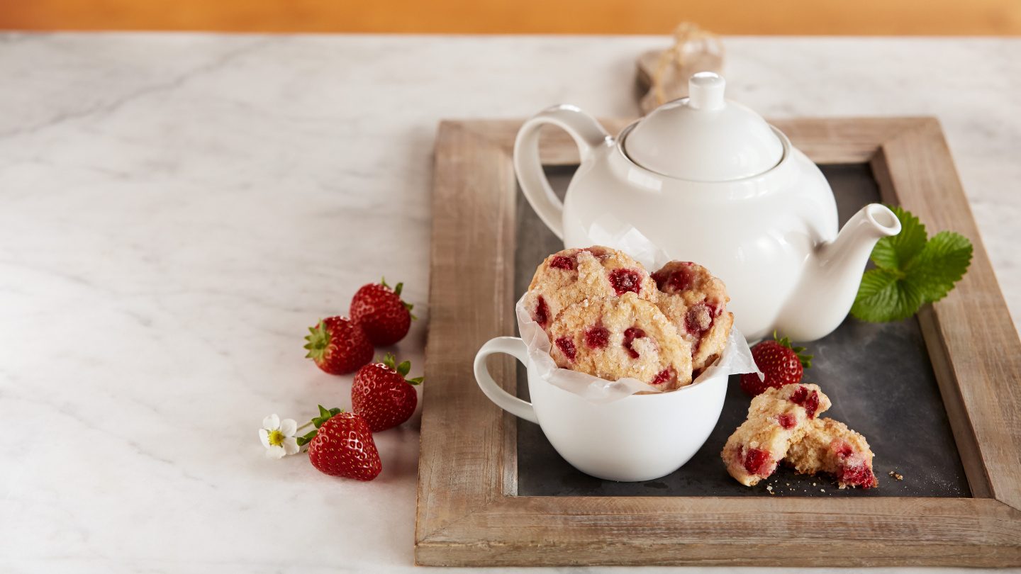 Strawberry Shortcake Tea Biscuits
