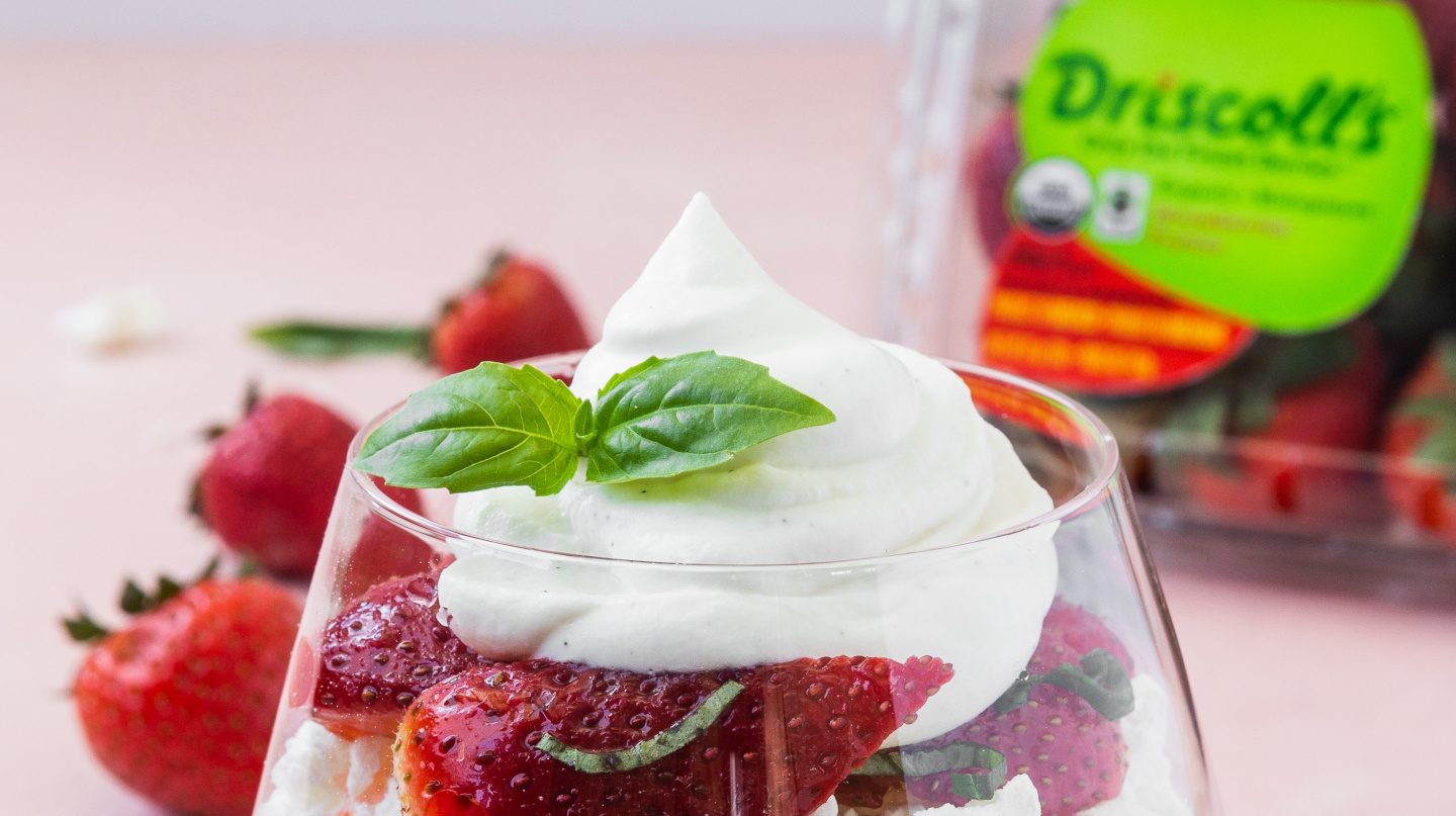 Strawberry Basil Eton Mess