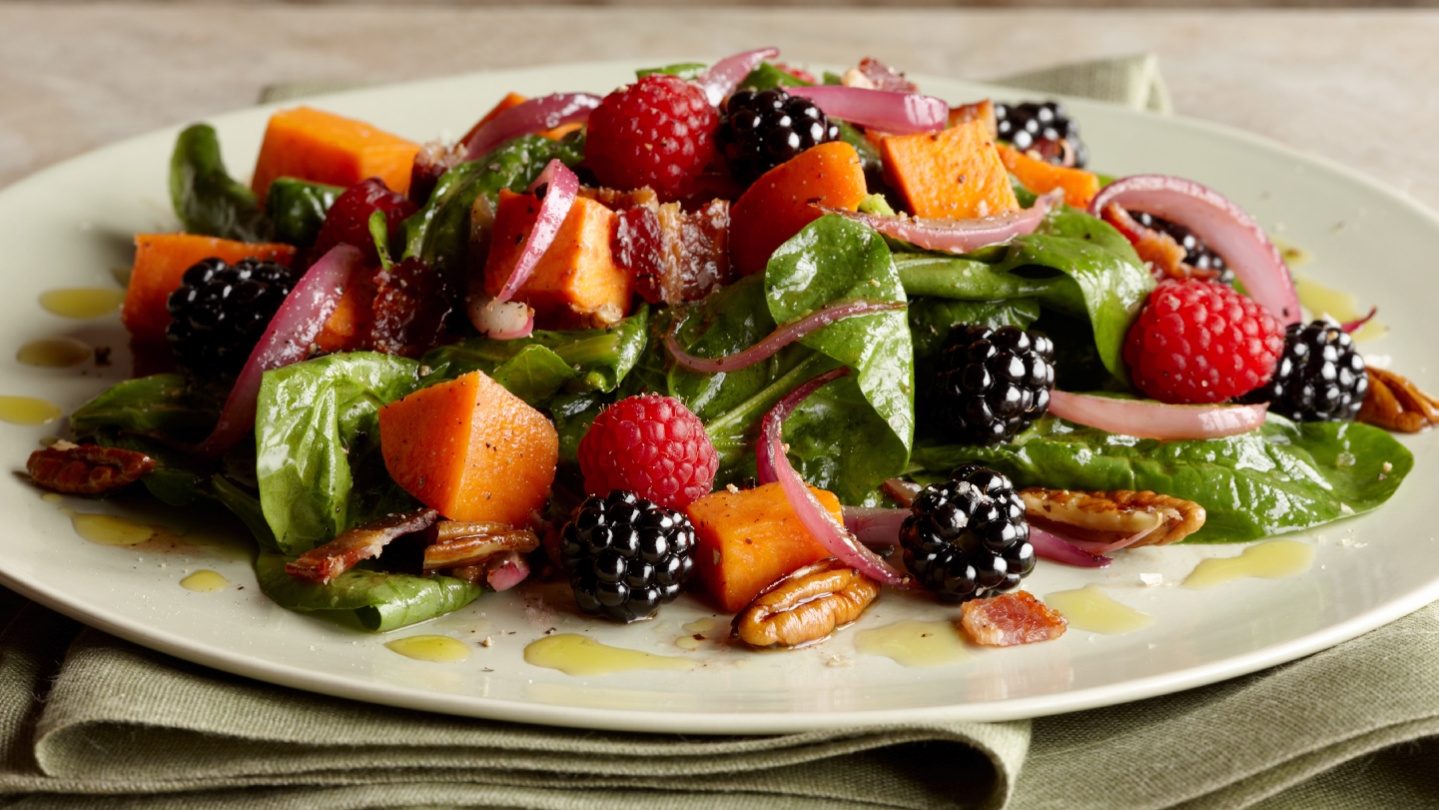 Sweet potatoe berry salad