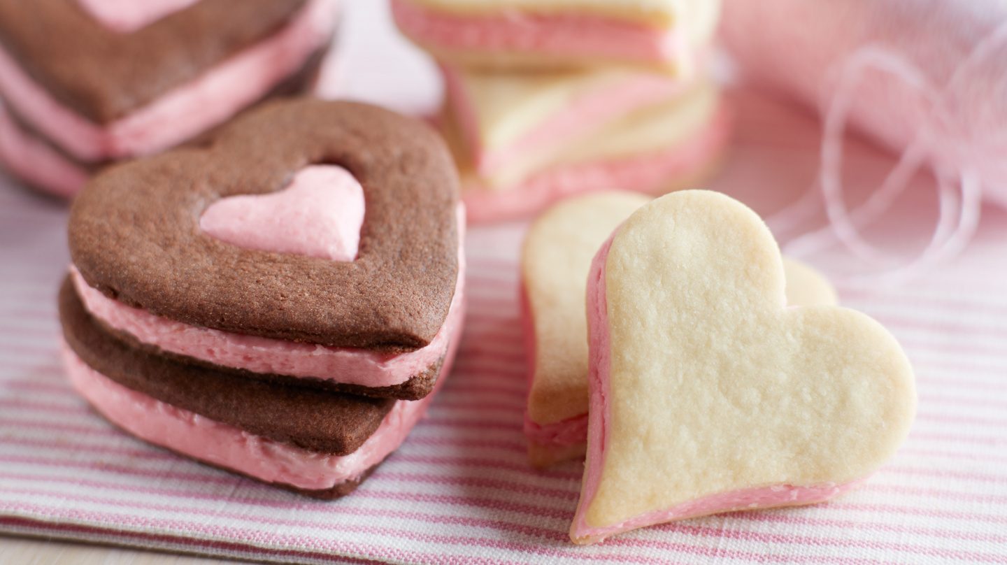 Raspberry Shortbread Cookies