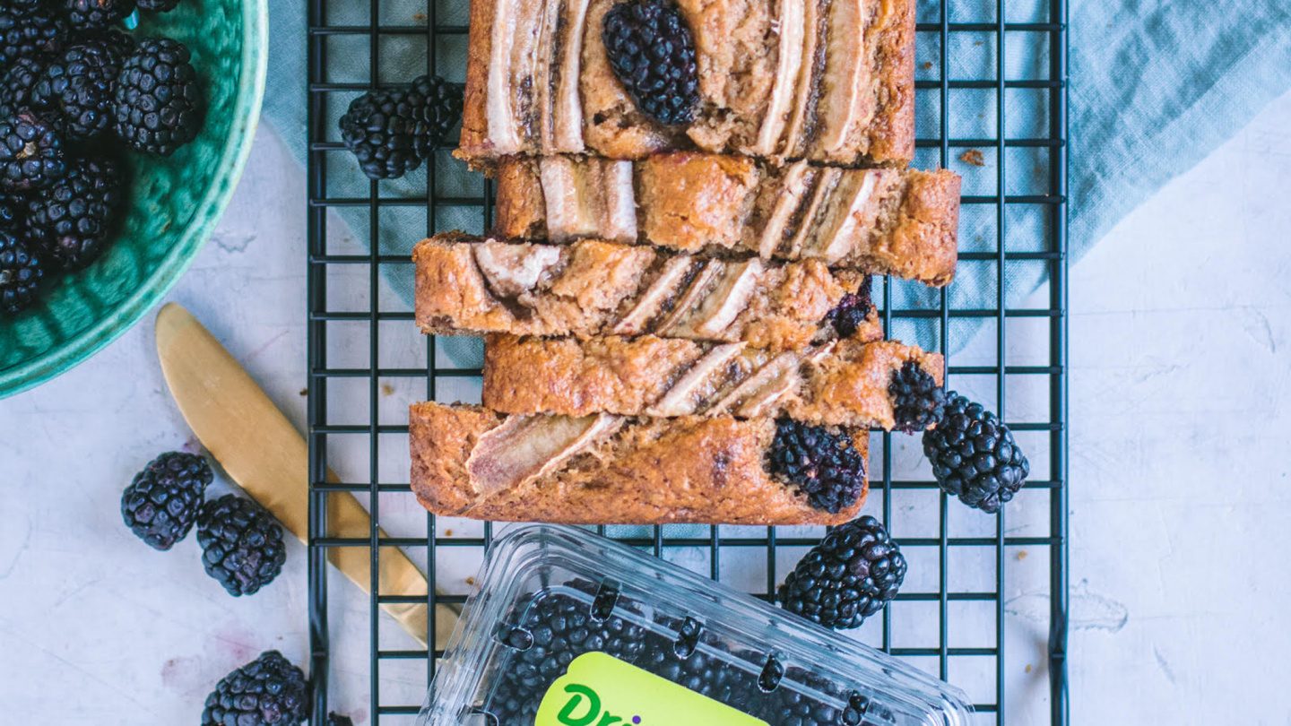 One Bowl Vegan Blackberry Banana Bread Driscoll's