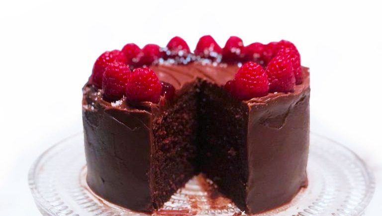 Gluten-free Chocolate Raspberry Cake