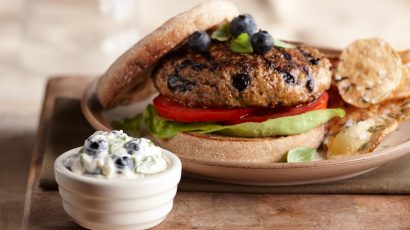 Tasty Burgers with Lemon-Basil Mayonnaise