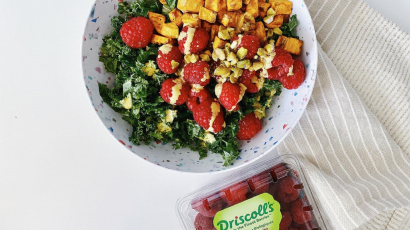 Raspberry Kale Salad