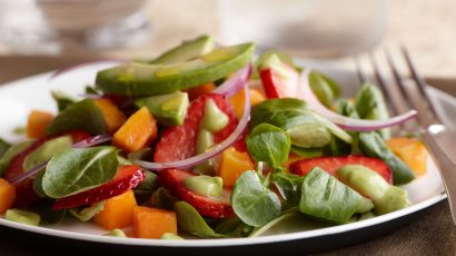 Strawberry Mache Salad