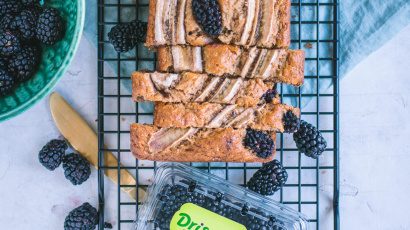 One Bowl Vegan Blackberry Banana Bread