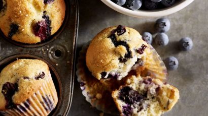 Lemon and blueberry muffins 