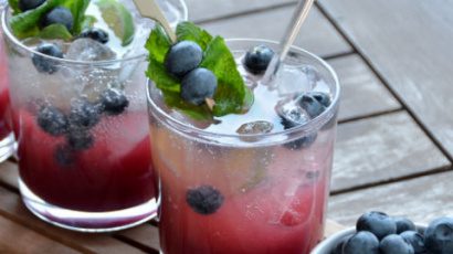 Astonishing blueberry mojito 