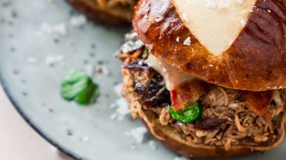 Blackberry Jalapeno Barbecue Chicken Sliders