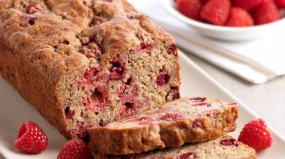 Raspberry and Blueberry Banana Bread