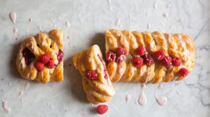 Raspberry Brioche Braid