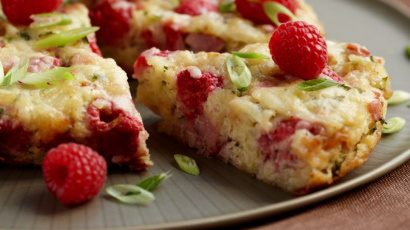 Terrific raspberry frittata