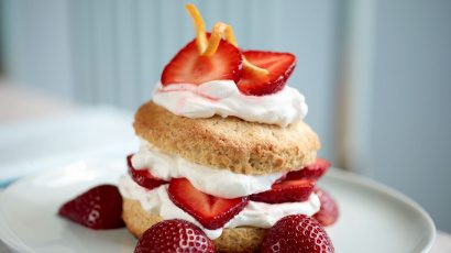 Shortcake with Orange Whipped Cream