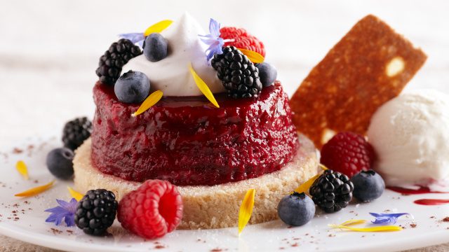 Mixed Berry Summer Pudding with Shortbread Driscolls