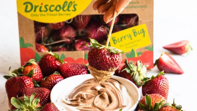 Strawberry Dipped In Mocha Dalgona Coffee Dip Driscolls