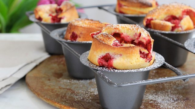 Raspberry Popovers