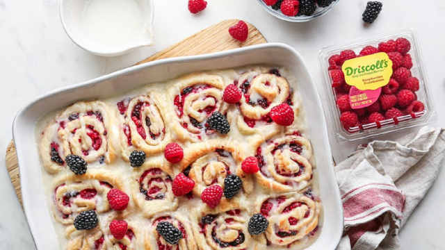 Raspberry & Blackberry Sweet Rolls Recipe Driscolls