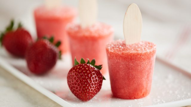 Strawberry Margarita Popsicles