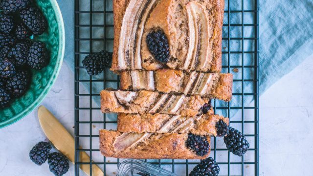 One Bowl Vegan Blackberry Banana Bread Driscoll's