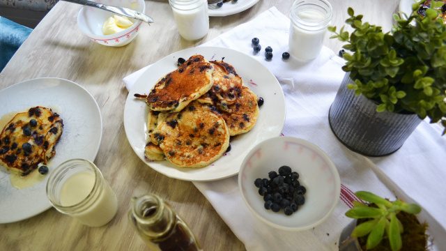 Yogurt Blueberry Pancakes Driscolls