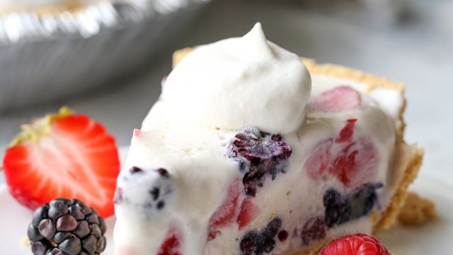 Mixed Berry Ice Cream Pie