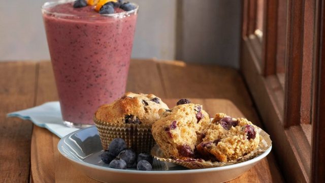 Healthy Blueberry Muffin with Bran