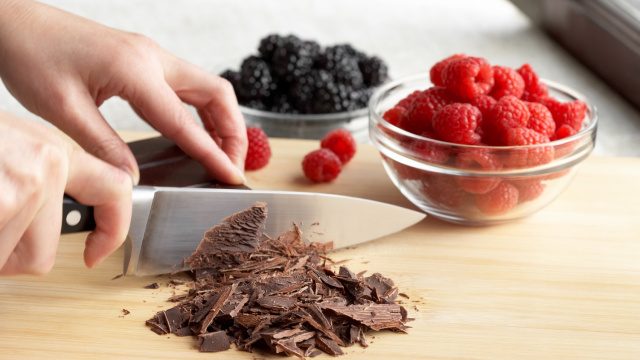 Mixed Berry Chocolate Molten Cakes